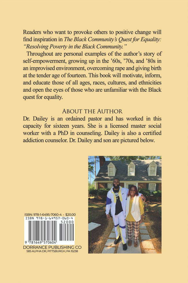 The Black Community’s Quest For Equality: Resolving Poverty In The Black Community – Embracing Diversity