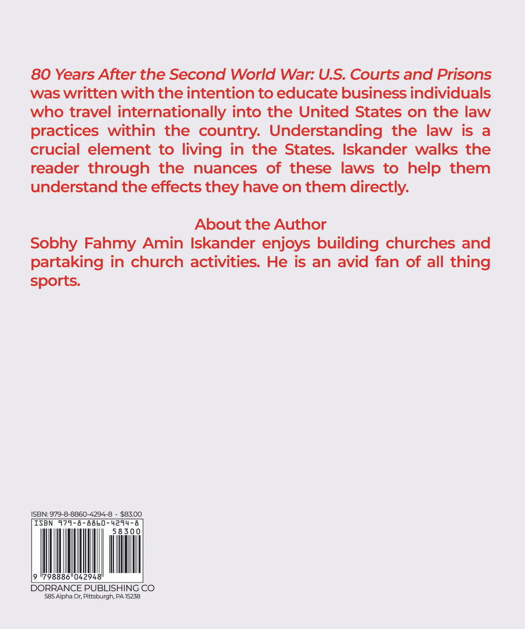 80 Years After The Second World War: U.S. Courts And Prisons