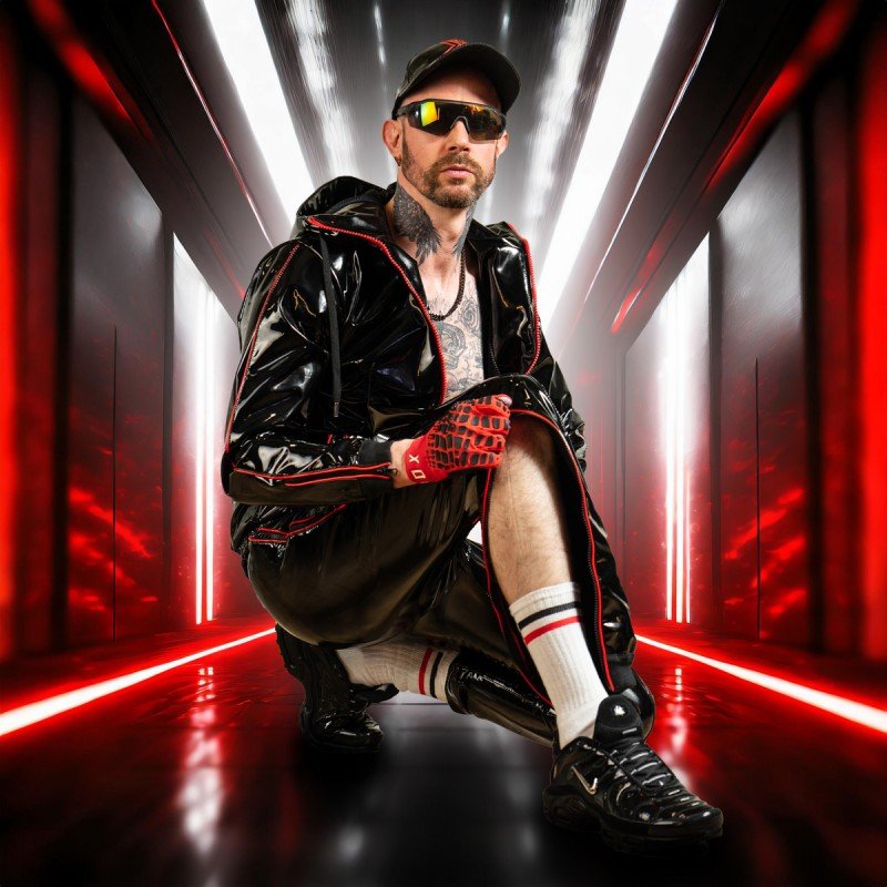 Boxer Barcelona BXR Shining Sports Pant | Black/Red
