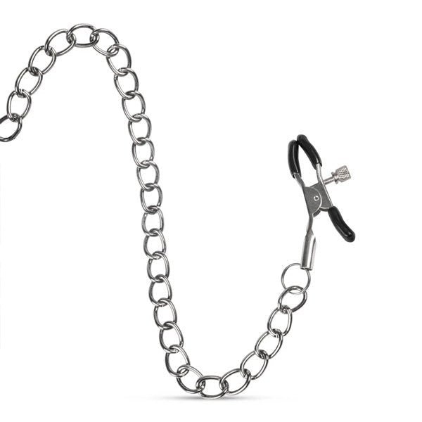 Easytoys Fetish Collection - Open Ball Gag with Nipple Clamps