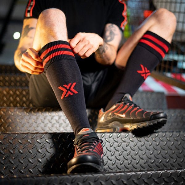 Football Sock FIST | Black/Red