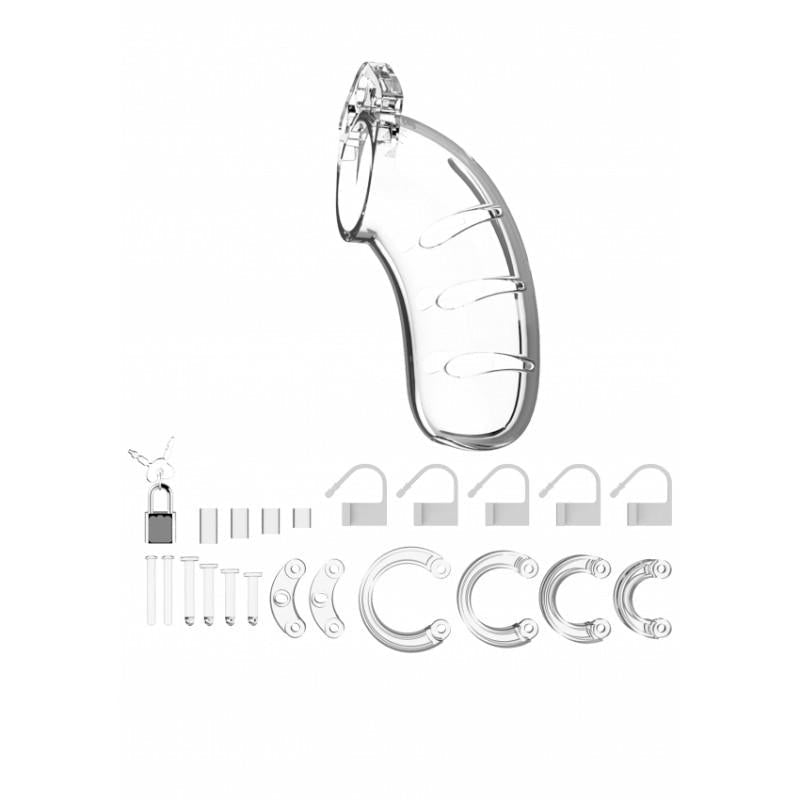 MAN CAGE Model 03: Chastity Device 4.5 Inches | Clear