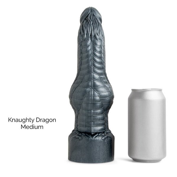 Mr Hankey's KNAUGHTY DRAGON Dildo: Brown Med | 9 Inches