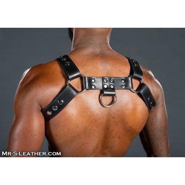 Mr. S Leather Bulldog Harness | Black
