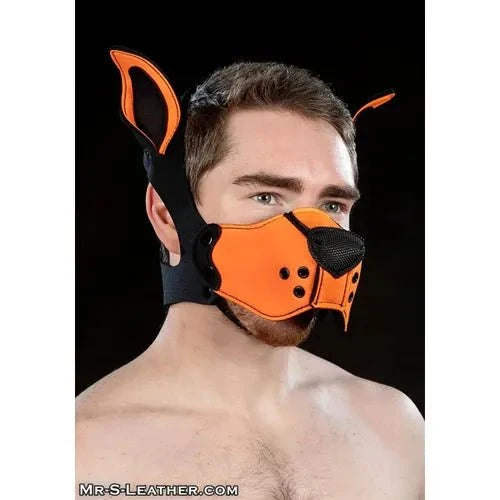 Mr. S Leather Neoprene K9 Muzzle Kit - Orange