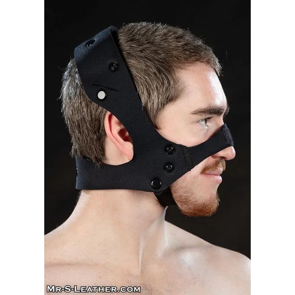 Mr. S Leather Neoprene K9 Muzzle Kit - Black