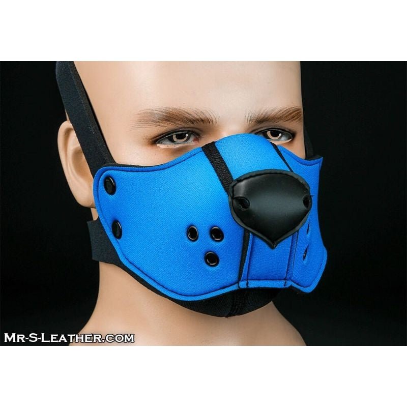 Mr S Leather NEOPRENE Puppy K9 Muzzle | Cobalt Blue