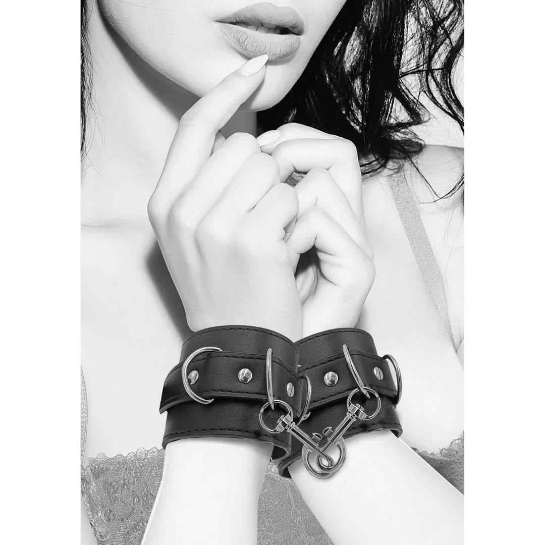 OUCH Bonded Leather Hand or Ankle Cuffs