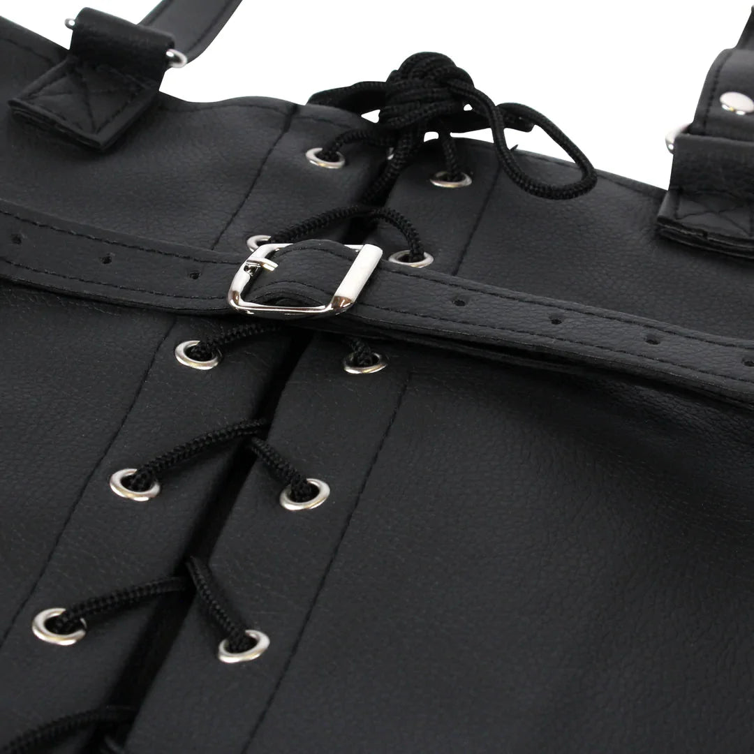 OUCH Lace-up Full Sleeve Arm Restraint - Black