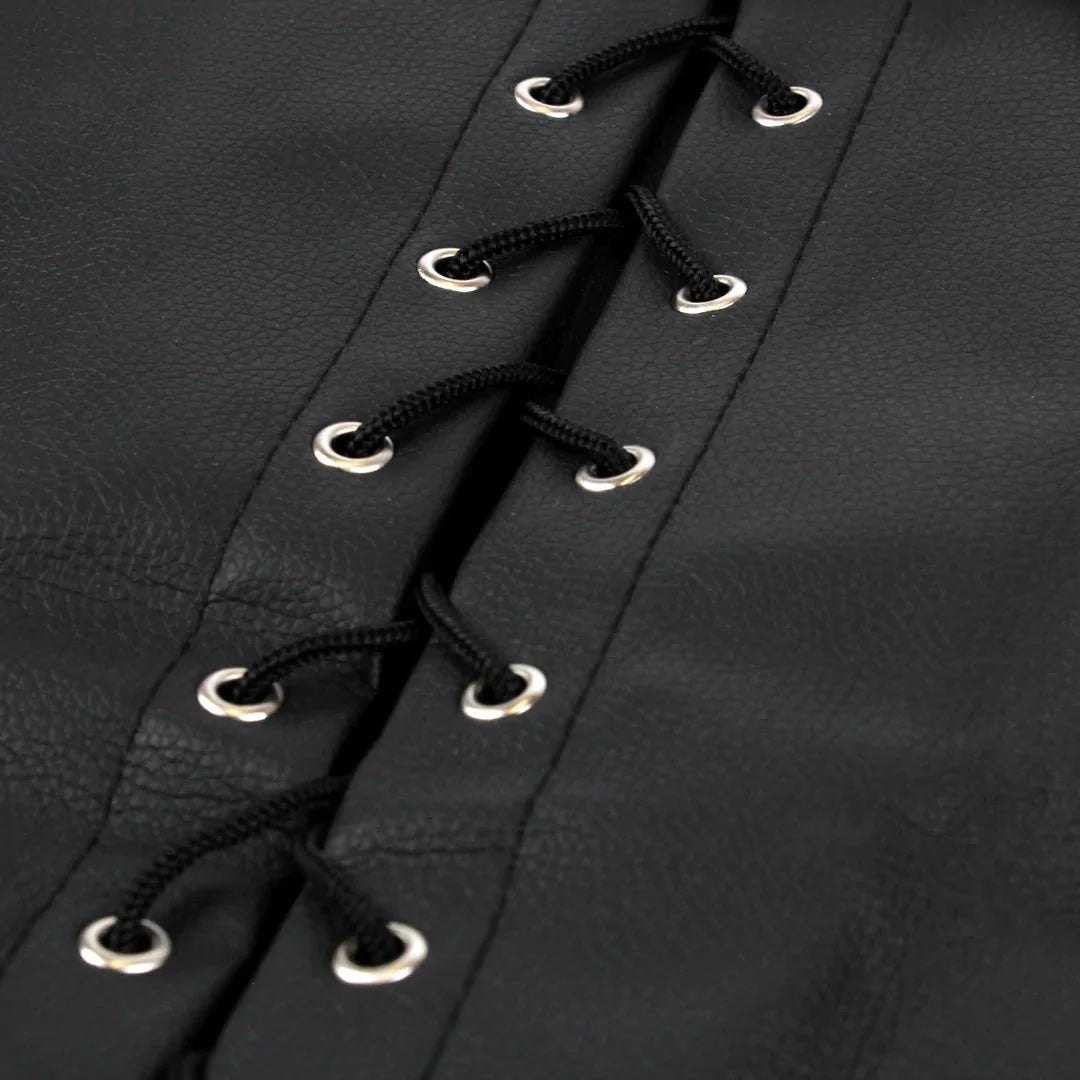 OUCH Lace-up Full Sleeve Arm Restraint - Black