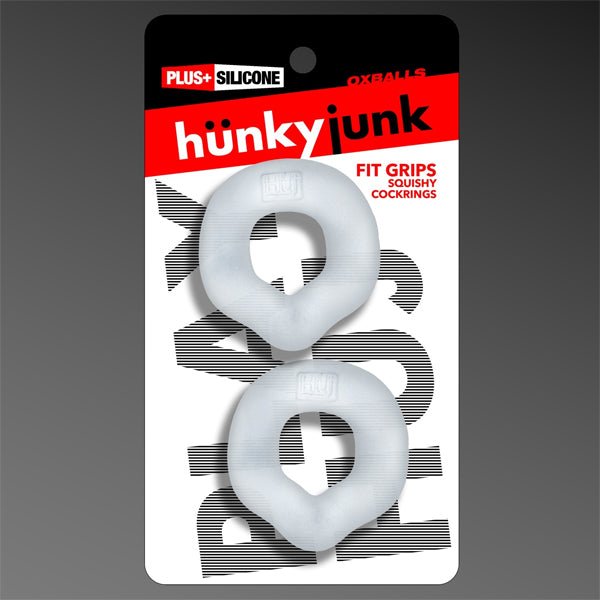 Oxballs FIT GRIPS 2-pack ergo-fit cockrings CLEAR/CLEAR