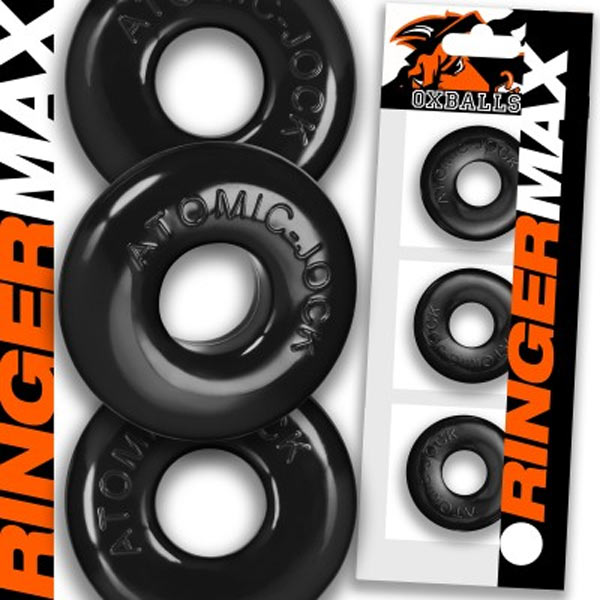 Oxballs RINGER MAX 3-Pack Cockring | Black Ice