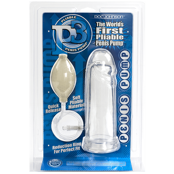 P3 Flexible Penis Pump | Pliable & Clear