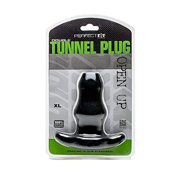 Perfect Fit ASS DOUBLE Tunnel Plug XL | Black