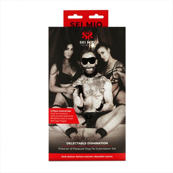 SEI MIO - Delectable Domination - Supreme Hog Tied Submissive Play Set (5 piece)