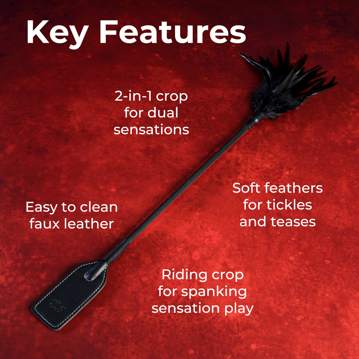 SEI MIO - Slap and Tickle - Dual Ended Crop and Tickler