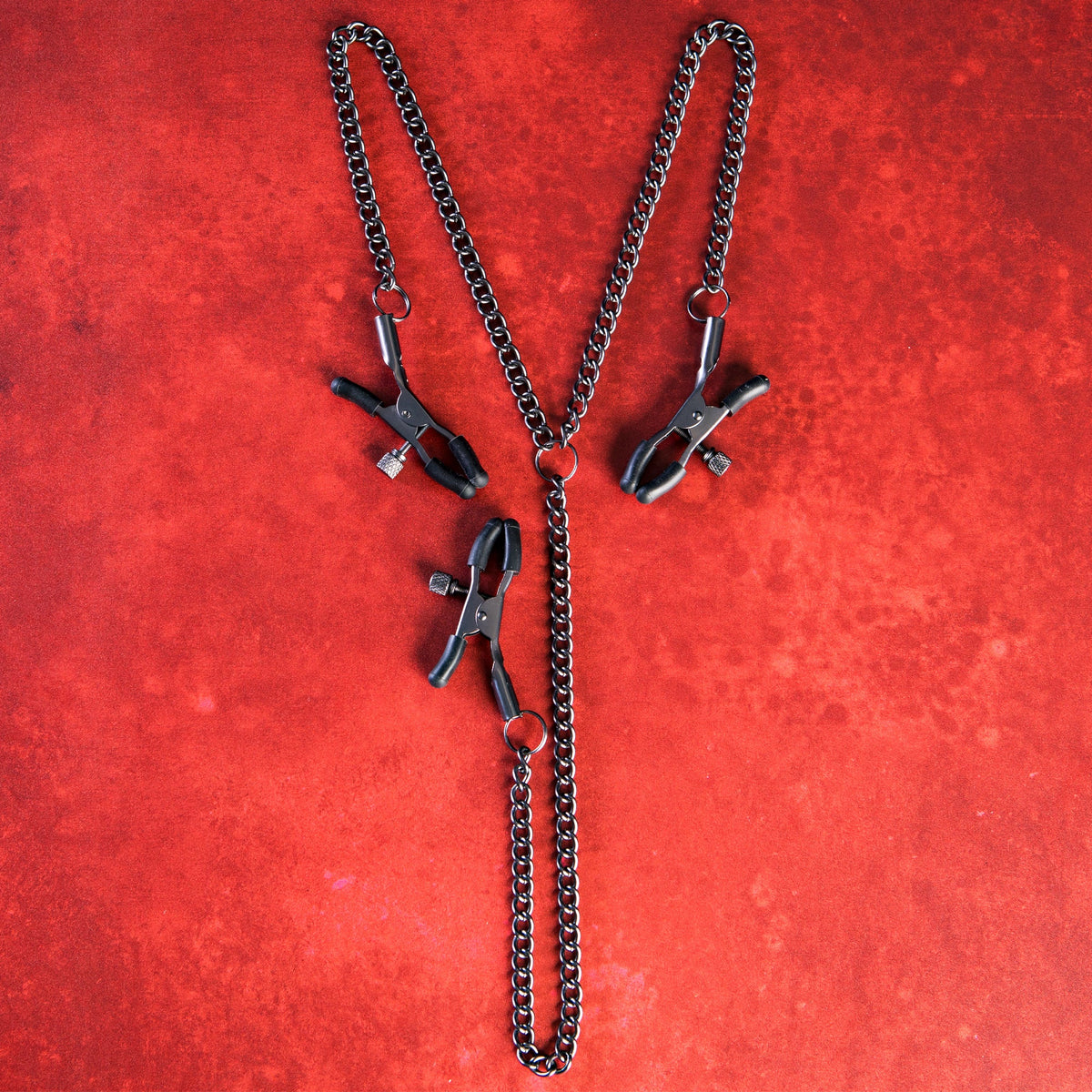 SEI MIO - Triple Tease - Adjustable Nipple and Clit Clamp Set