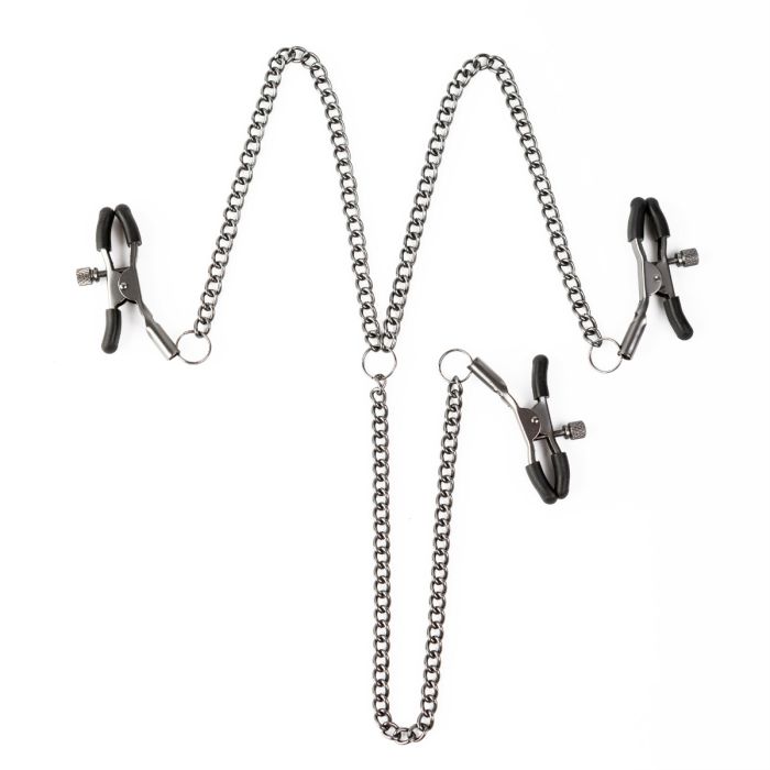 SEI MIO - Triple Tease - Adjustable Nipple and Clit Clamp Set