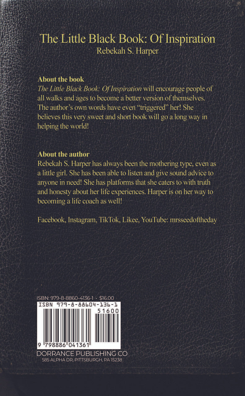 The Little Black Book: Of Inspiration