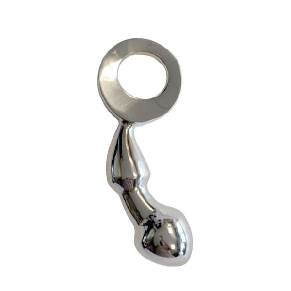 Titus Prostate Massaging Butt Plug with Finger Ring | Stainless Steel
