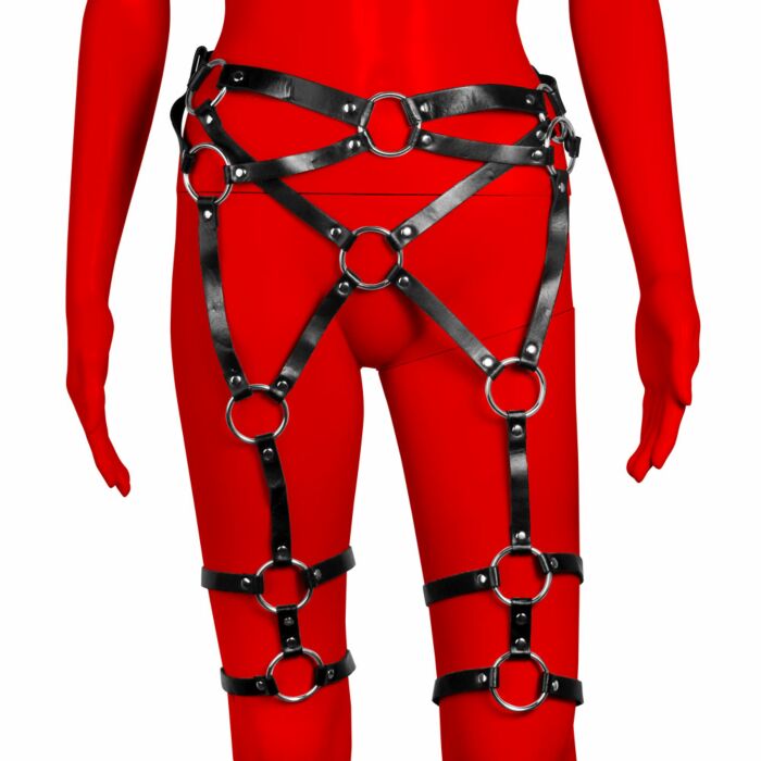 Uberkinky Criss-Cross Waist and Thigh Harness