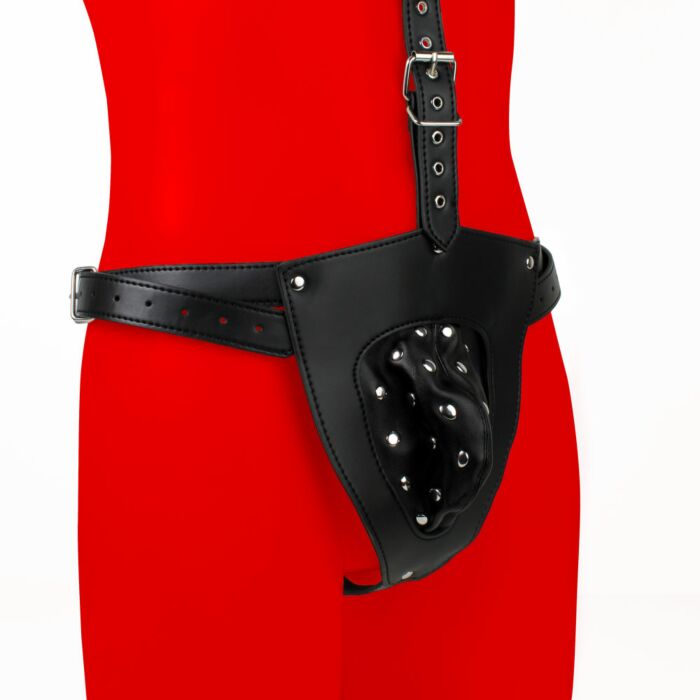Uberkinky Strapping Bondage Harness with Jock Strap