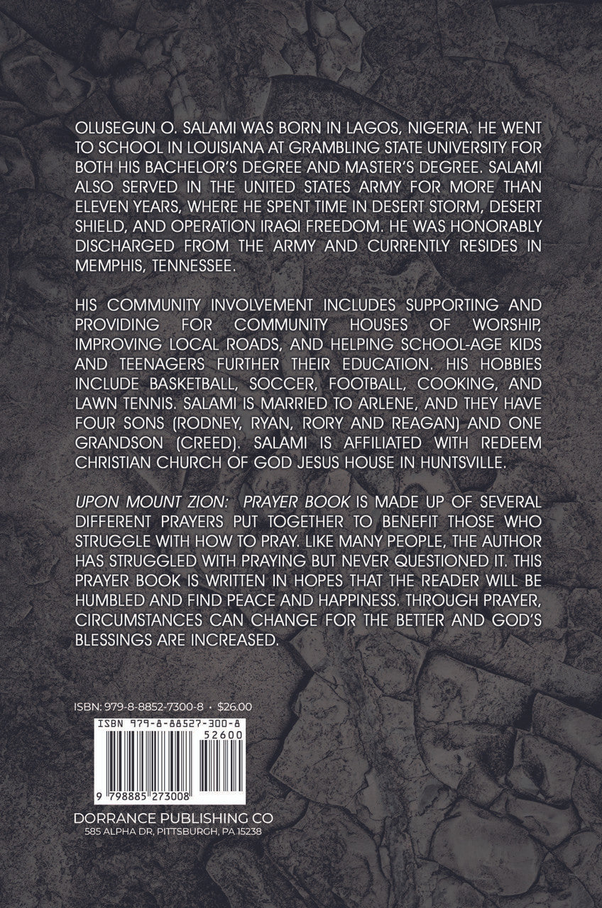 Upon Mount Zion: Prayer Book