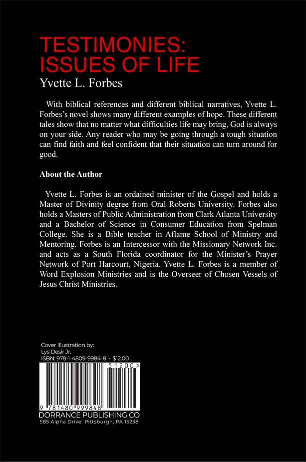 Testimonies: Issues Of Life