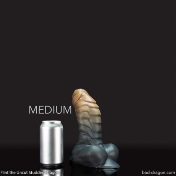 Bad Dragon® Flint® the Uncut Studded Dragon Dildo | Natural