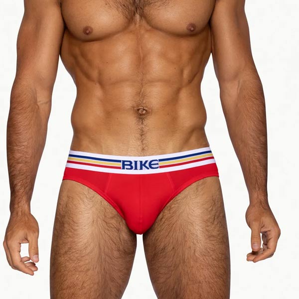 BIKE® Stretch Cotton Brief | Samba Red