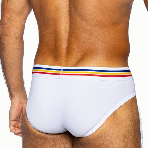 BIKE® Stretch Cotton Brief | White