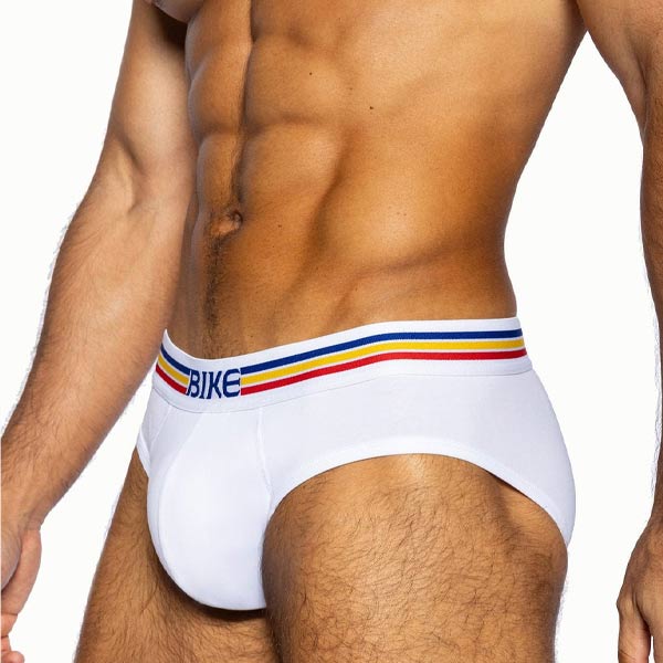 BIKE® Stretch Cotton Brief | White