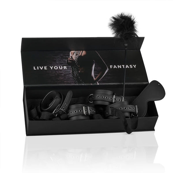 Easytoys Fetish Collection - Bondage Kit with Hand- and Ankle Cuffs, Eye Mask
