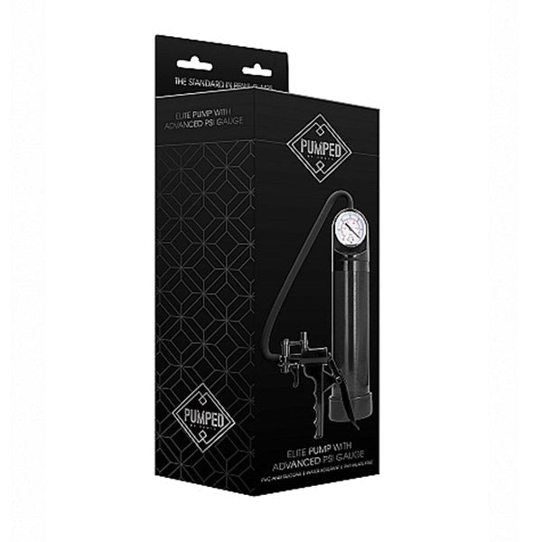 Elite Pump With Advanced PSI Gauge - Black