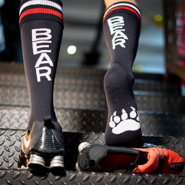 Football Sock BEAR | Black/Red/White