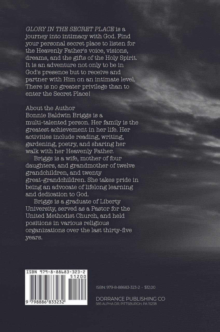 Glory In The Secret Place: Finding Intimacy With God