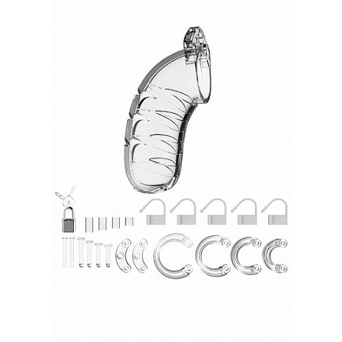 MAN CAGE Model 04: Chastity Device 4.5 Inches | Clear