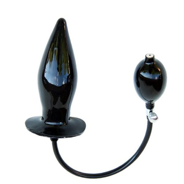 Mister B Inflatable Solid Butt Plug - Black XL
