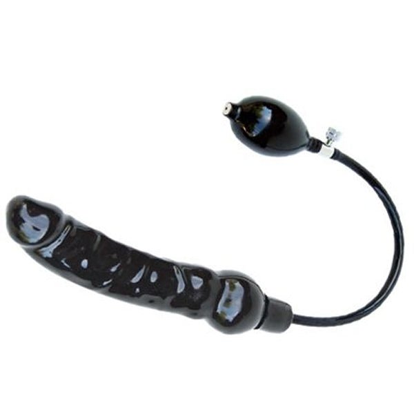 Mister B Inflatable Solid Dildo - Black L