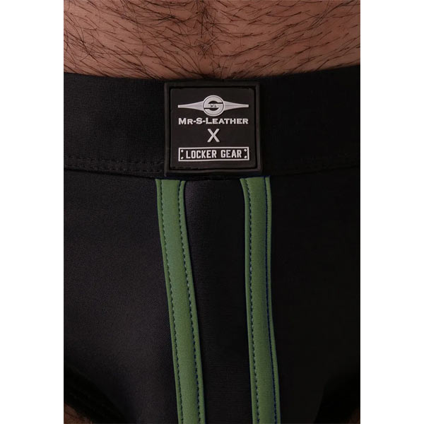 Mr.S Leather Pool Boy Swim Brief | Army Green