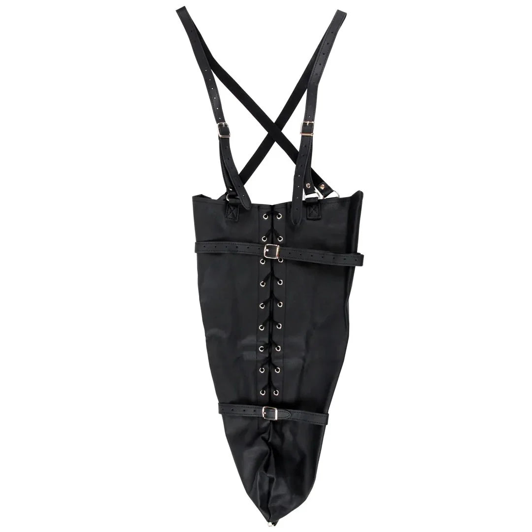 OUCH Lace-up Full Sleeve Arm Restraint - Black