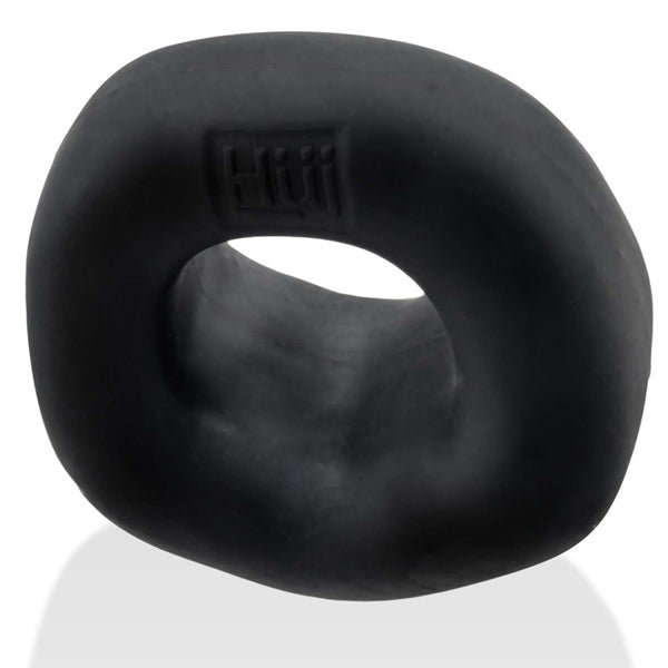 Oxballs FIT BULGE hung-style cockring BLACK FOG