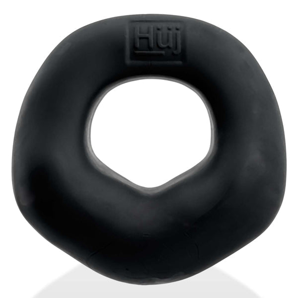 Oxballs FIT BULGE hung-style cockring BLACK FOG