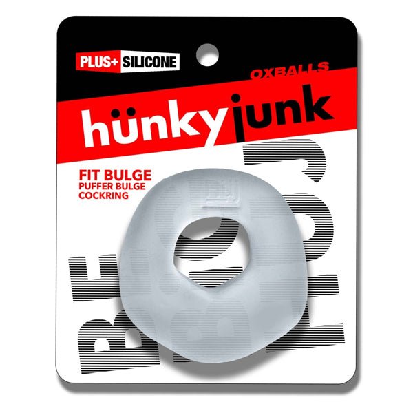 Oxballs FIT BULGE hung-style cockring CLEAR STEAM