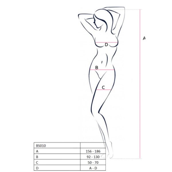 Passion Crotchless Diamond Body Stocking