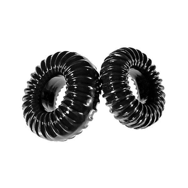 Perfect Fit Blend Premium Stretch Ribbed Ring 2-pack - Black