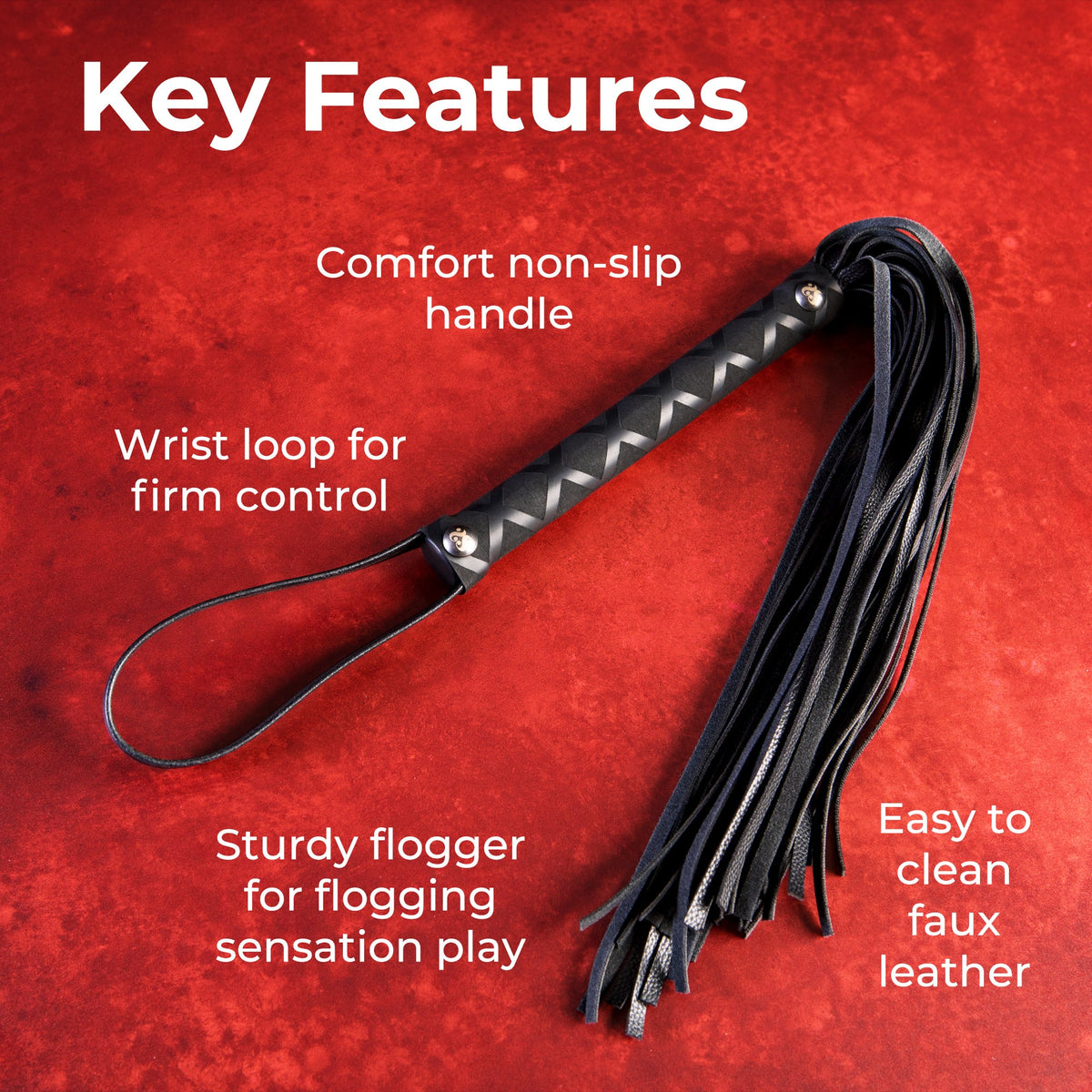 SEI MIO - Primed for Punishment - Faux Leather Flogger