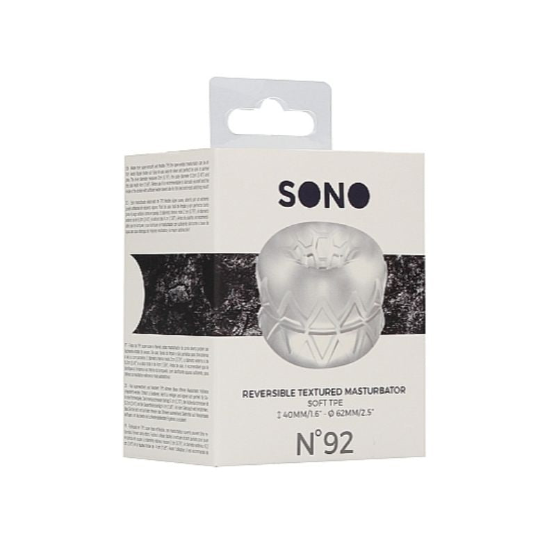 SONO: No. 92 Reversible Masturbator and Bumper | Transparent