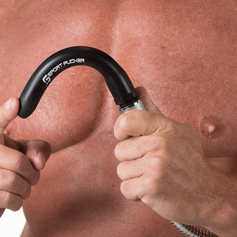 SPORT FUCKER Black: Silicone Locker Room Hose | 6 Inch