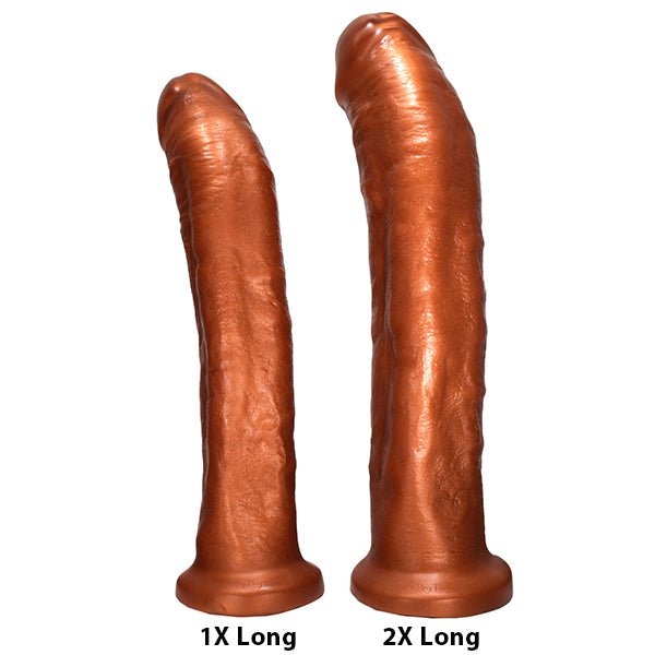 SquarePegToys® Leo Harness Dildo Flush Cup - SuperSoft Bronze